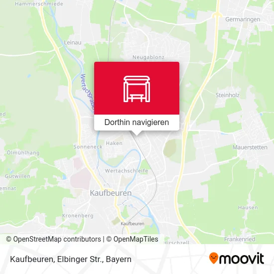 Kaufbeuren, Elbinger Str. Karte