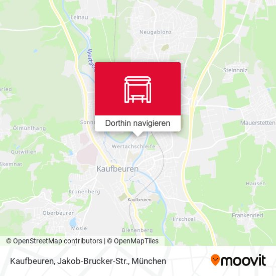 Kaufbeuren, Jakob-Brucker-Str. Karte