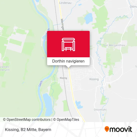 Kissing, B2 Mitte Karte