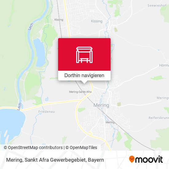 Mering, Sankt Afra Gewerbegebiet Karte