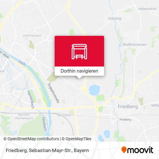 Friedberg, Sebastian-Mayr-Str. Karte