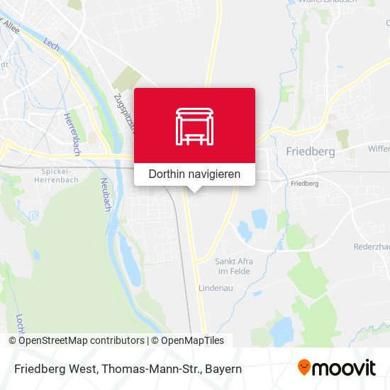 Friedberg West, Thomas-Mann-Str. Karte