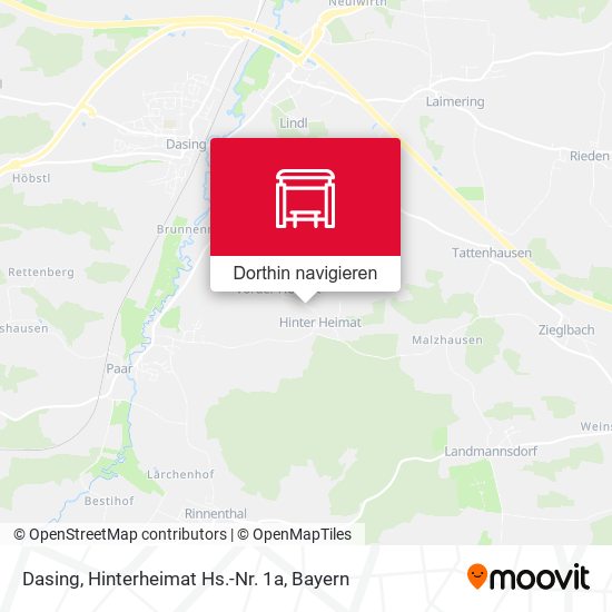 Dasing, Hinterheimat Hs.-Nr. 1a Karte