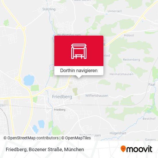 Friedberg, Bozener Straße Karte