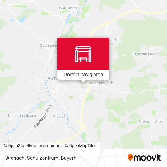 Aichach, Schulzentrum Karte