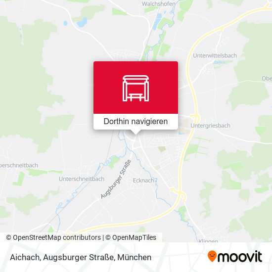 Aichach, Augsburger Straße Karte