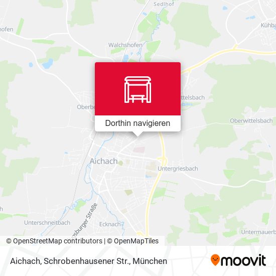 Aichach, Schrobenhausener Str. Karte