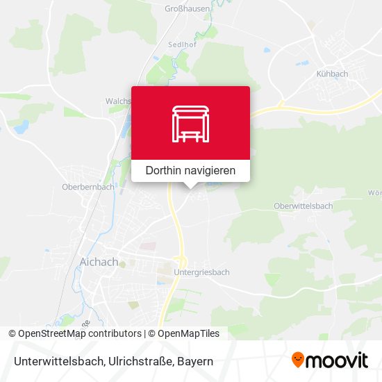 Unterwittelsbach, Ulrichstraße Karte