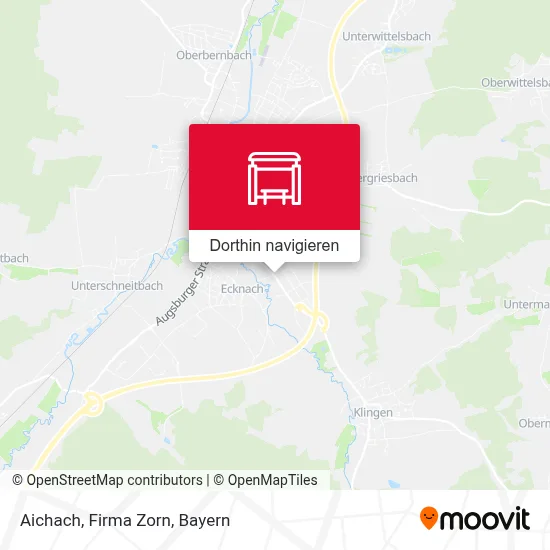 Aichach, Firma Zorn Karte