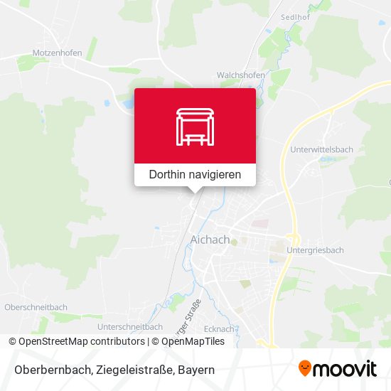 Oberbernbach, Ziegeleistraße Karte