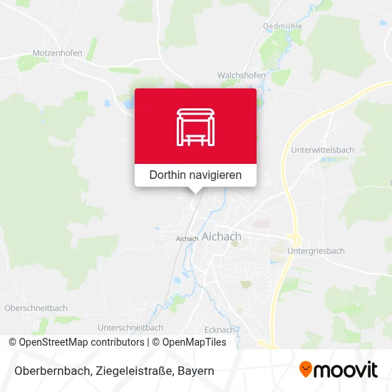 Oberbernbach, Ziegeleistraße Karte