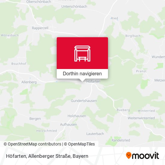 Höfarten, Allenberger Straße Karte