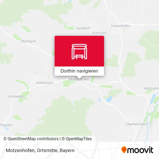 Motzenhofen, Ortsmitte Karte