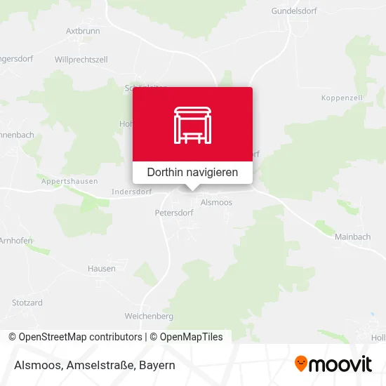 Alsmoos, Amselstraße Karte