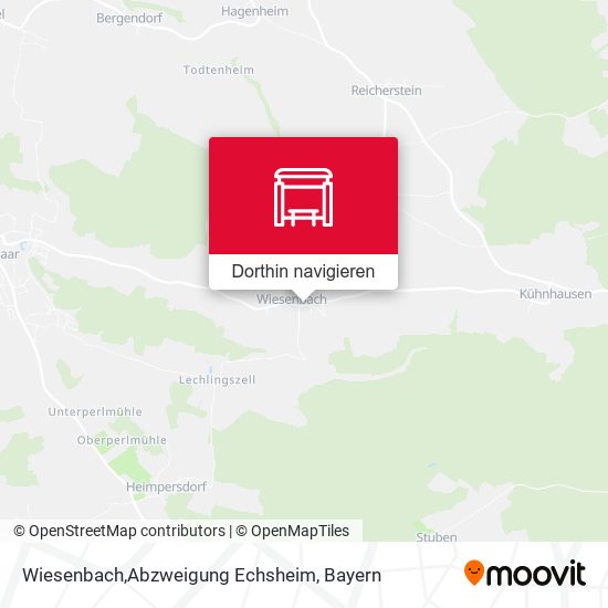 Wiesenbach,Abzweigung Echsheim Karte