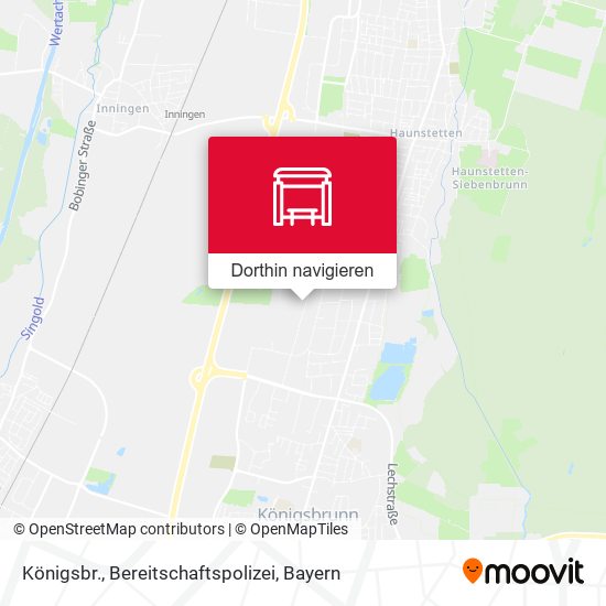 Königsbr., Bereitschaftspolizei Karte