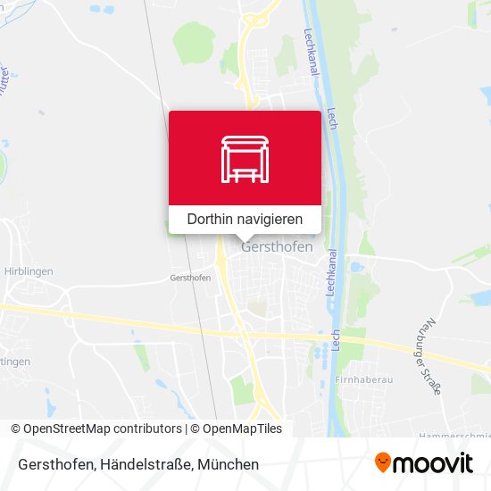 Gersthofen, Händelstraße Karte