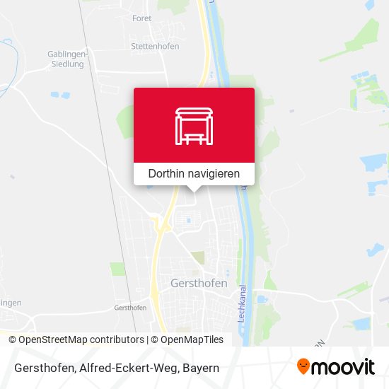 Gersthofen, Alfred-Eckert-Weg Karte