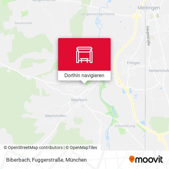 Biberbach, Fuggerstraße Karte