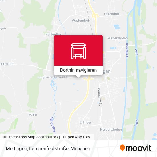 Meitingen, Lerchenfeldstraße Karte