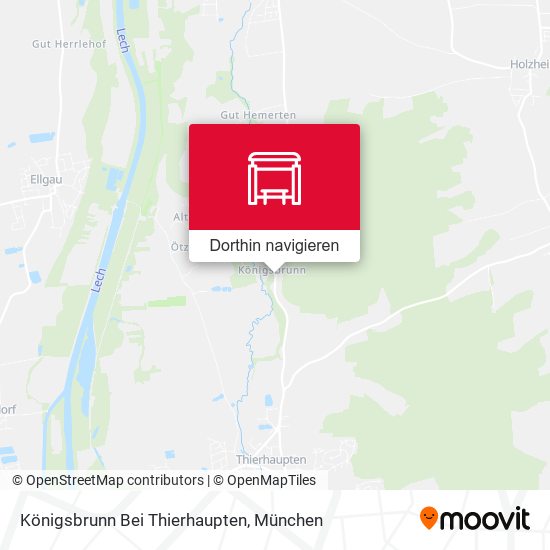 Königsbrunn Bei Thierhaupten Karte