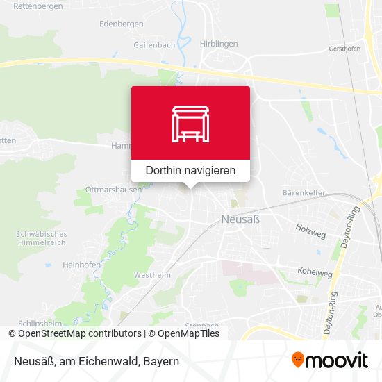 Neusäß, am Eichenwald Karte