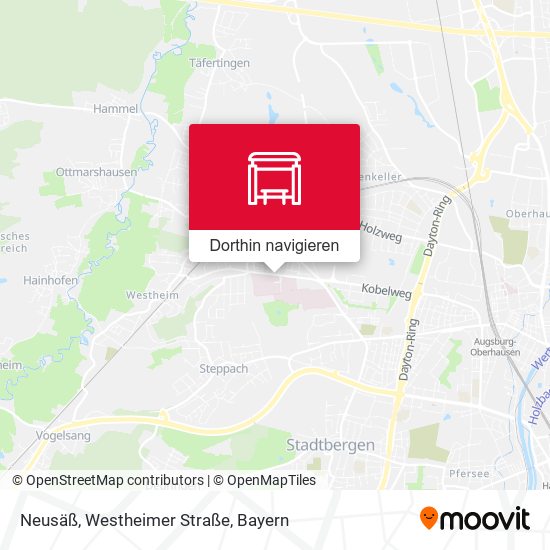 Neusäß, Westheimer Straße Karte