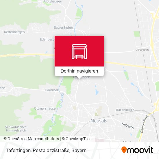 Täfertingen, Pestalozzistraße Karte