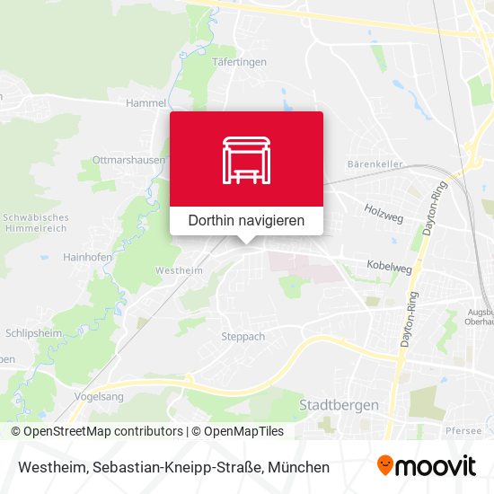 Westheim, Sebastian-Kneipp-Straße Karte