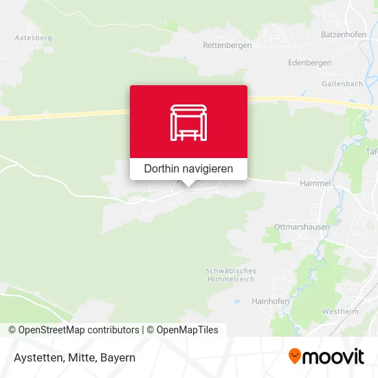 Aystetten, Mitte Karte