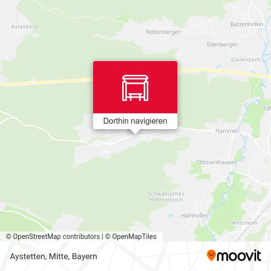 Aystetten, Mitte Karte