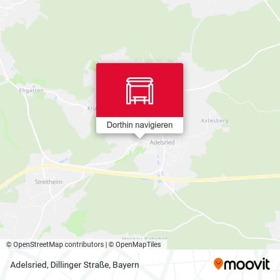 Adelsried, Dillinger Straße Karte