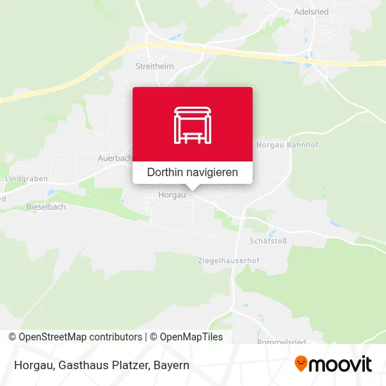 Horgau, Gasthaus Platzer Karte