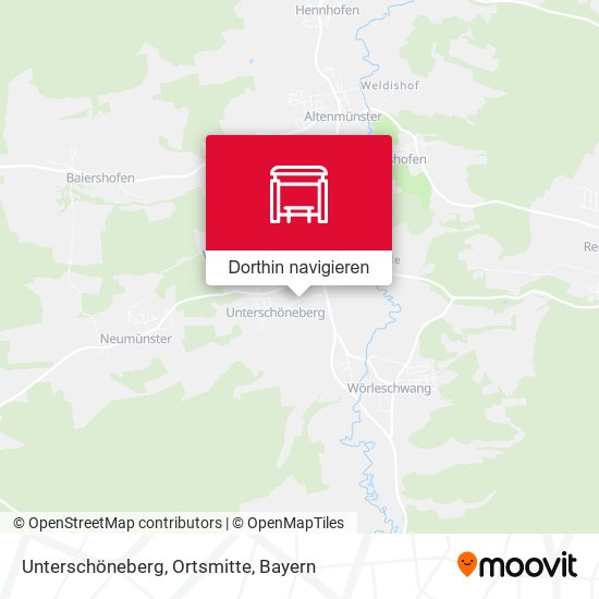 Unterschöneberg, Ortsmitte Karte