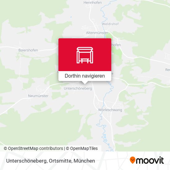 Unterschöneberg, Ortsmitte Karte