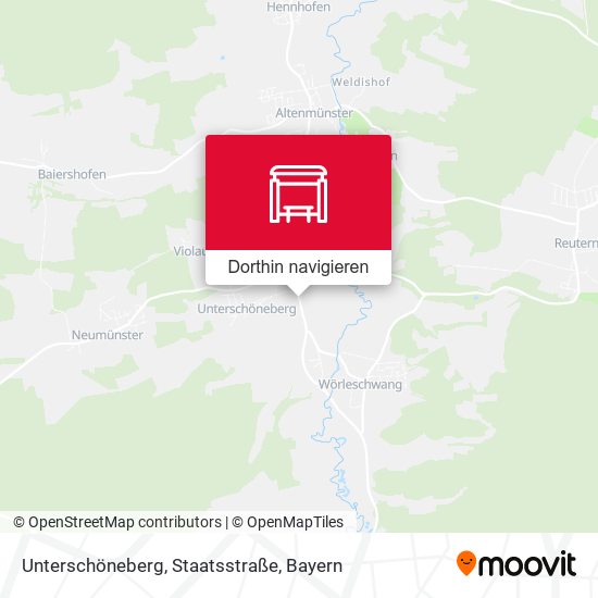 Unterschöneberg, Staatsstraße Karte