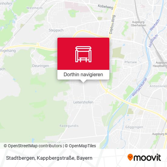 Stadtbergen, Kappbergstraße Karte