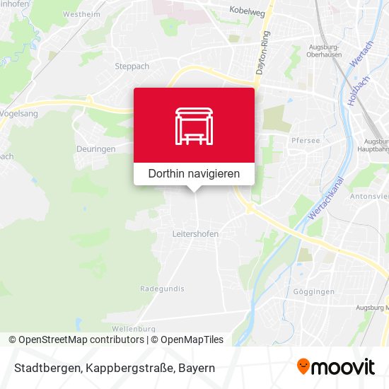Stadtbergen, Kappbergstraße Karte