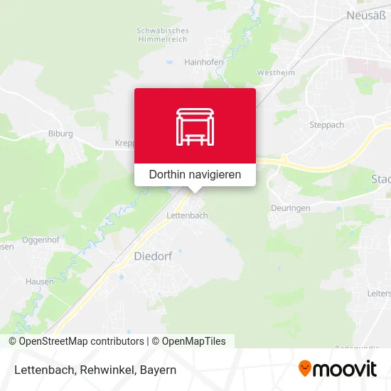 Lettenbach, Rehwinkel Karte