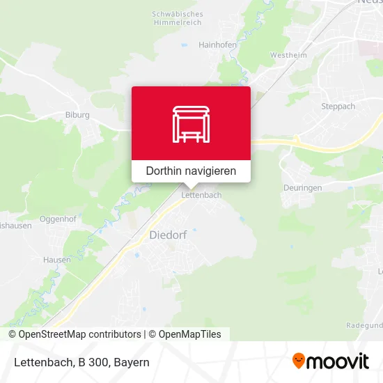 Lettenbach, B 300 Karte