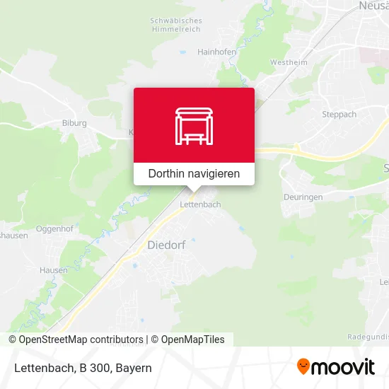 Lettenbach, B 300 Karte