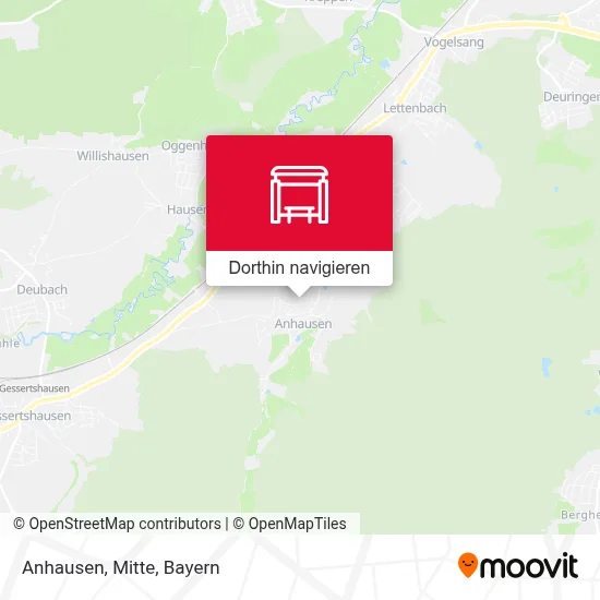 Anhausen, Mitte Karte