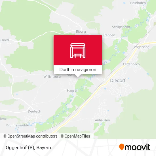 Oggenhof (B) Karte