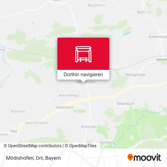 Mödishofen, Ort Karte