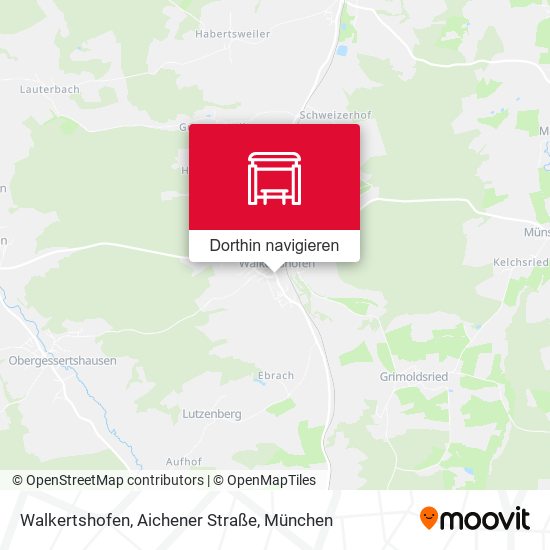 Walkertshofen, Aichener Straße Karte