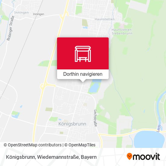 Königsbrunn, Wiedemannstraße Karte