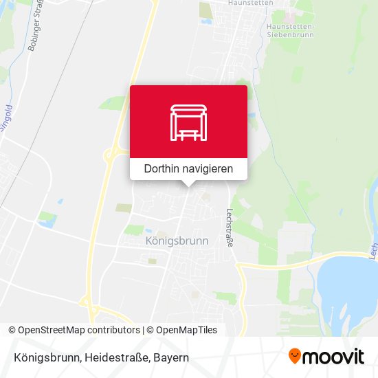 Königsbrunn, Heidestraße Karte