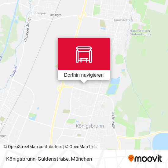 Königsbrunn, Guldenstraße Karte