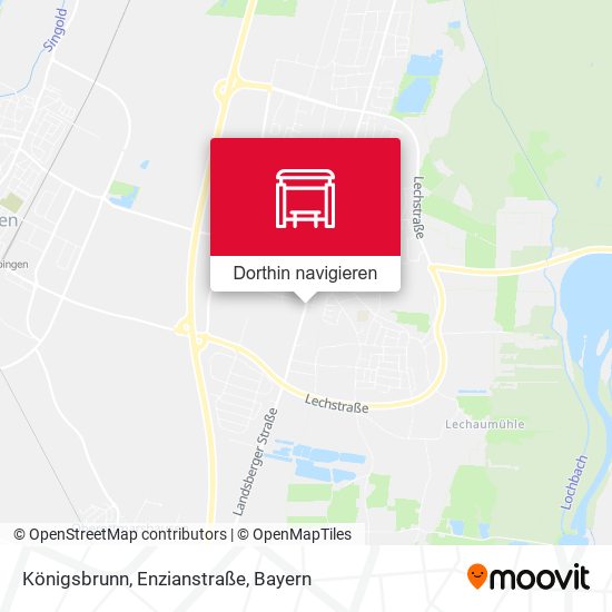 Königsbrunn, Enzianstraße Karte