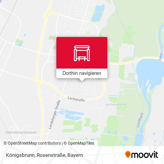 Königsbrunn, Rosenstraße Karte